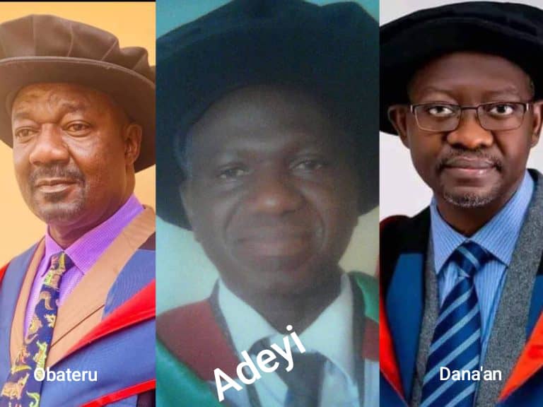 Plateau NUJ celebrates Obateru, Adeyi, Dana’an over attainment of professorship