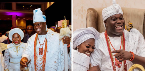 Ooni of Ife and his fourth wife welcome their first child, a boy