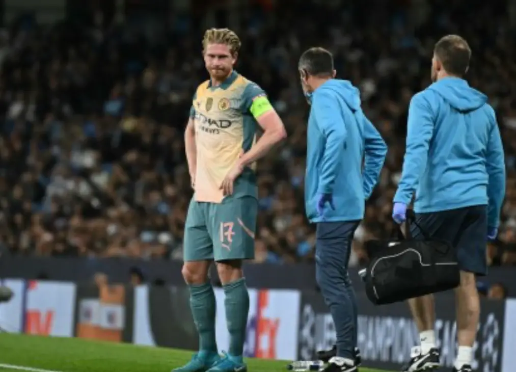 Guardiola Gives Update On Injured De Bruyne Ahead Arsenal Clash