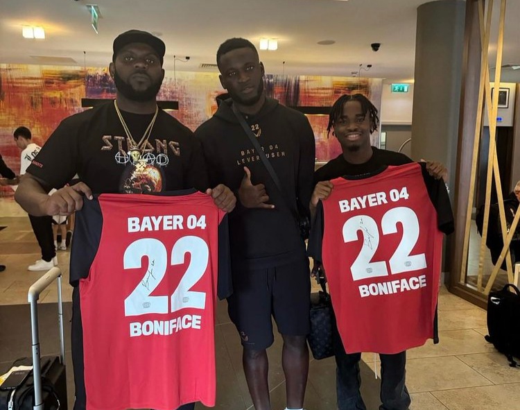 Odumodublvck Teams Up with Victor Boniface Ahead of Arsenal vs Bayer Leverkusen Clash