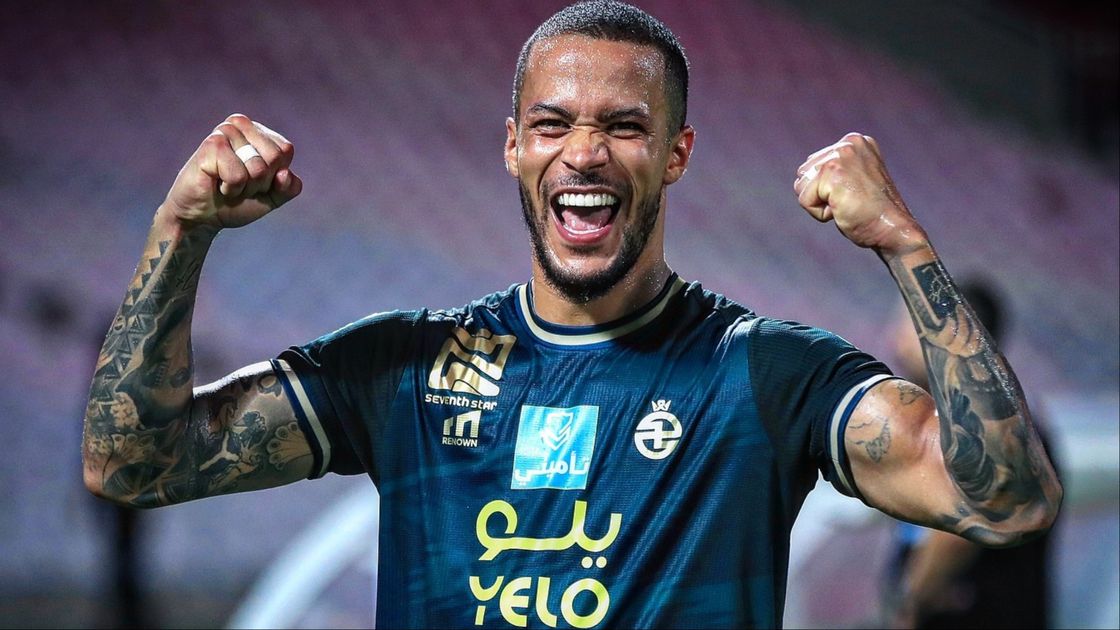 Watch William Troost-Ekong score penalty for Al-Kholood against Al-Hilal.