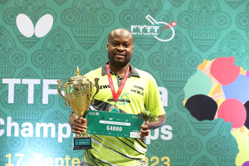 Aruna Quadri Withdraws from Singles at ITTF African Championships Due to Injury