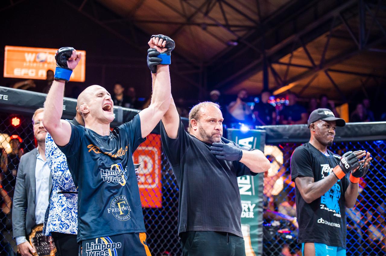 Roets Triumphs Over Zwane in Thrilling EFC 118 Fight