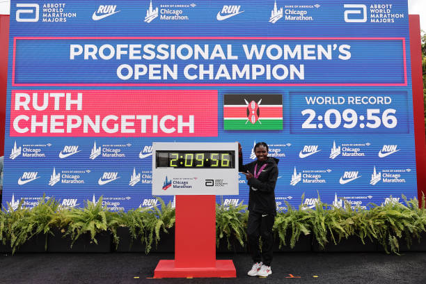 Ruth Chepngetich of Kenya Breaks Women's Marathon World Record