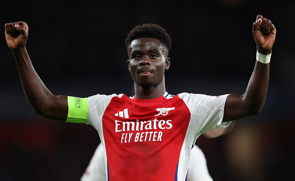 Saka Scores 60th Arsenal Goal in Thrilling UCL Win Over PSG